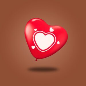 Beschrijfbare Hart Ballonnen met acrylstiften